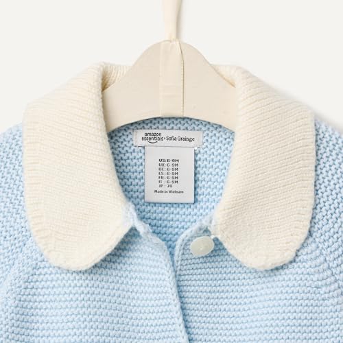 Image of Amazon Essentials x Sofia Grainge Unisex Toddlers and Babies' Peter Pan Collar Sweater Jacket