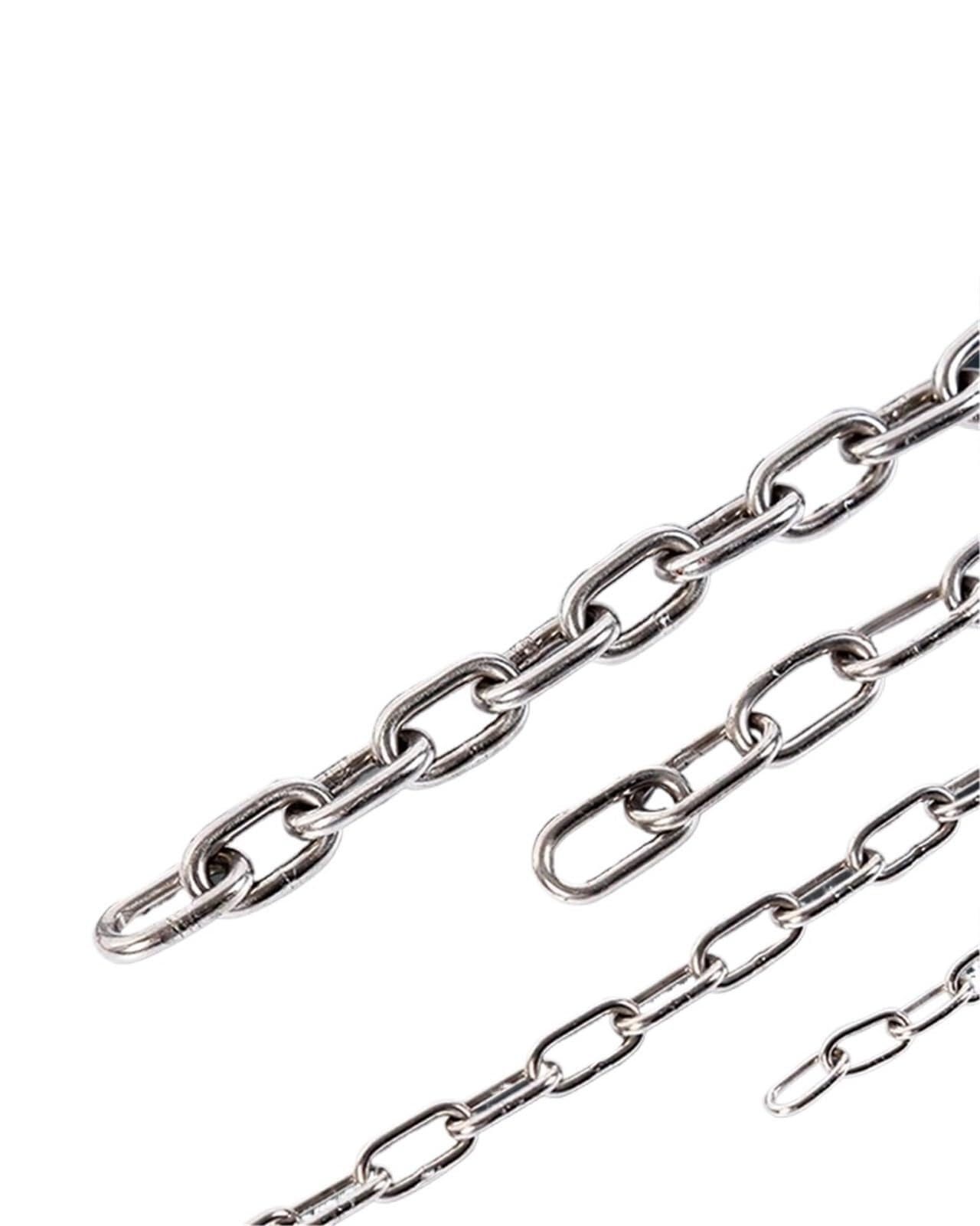 Chain 5Meters 1.2-10MM Diameter Welded SS304/316 Stainless Steel Link Chain for Lifting Binding(5mm Short Link,AISI 304)
