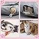 XIAPIA Katzentunnel Faltbar Katzenspielzeug, Katze Spieltunnel mit Ball, Interaktives Katzen Spielzeug Selbstbeschäftigung, Rascheltunnel für Kitten Hasen Kaninchen Meerschweinchen Indoor Outdoor