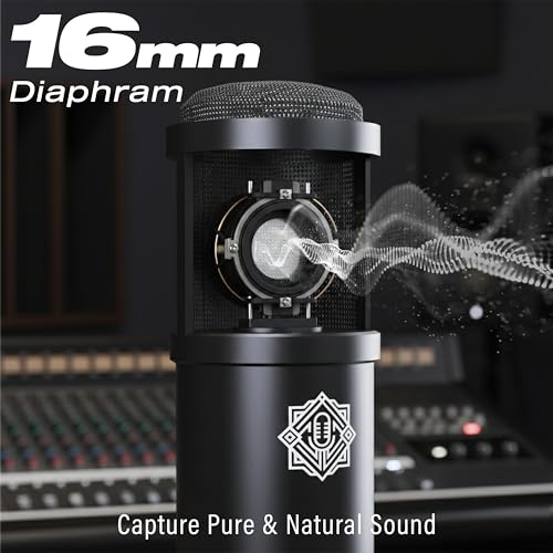 Image of DIGIMORE Dual Condenser Microphone Kit for Singing with V8 Sound Card | Studio Recording Equipments Full Set, Voice Recorder Mic, Karaoke, Gaming, Podcast & Lecture (D-432)