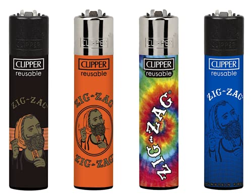 Clipper Encendedor 4 Pack Zig Tye Dye miniatura 1