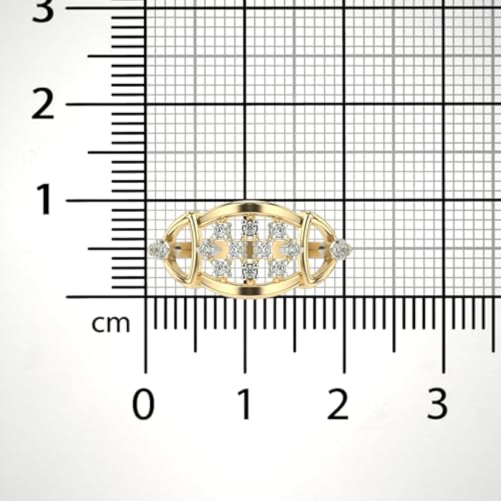 Women's Sterling Silver & Certified Lab Grown Diamond Ring, 0.13cts
