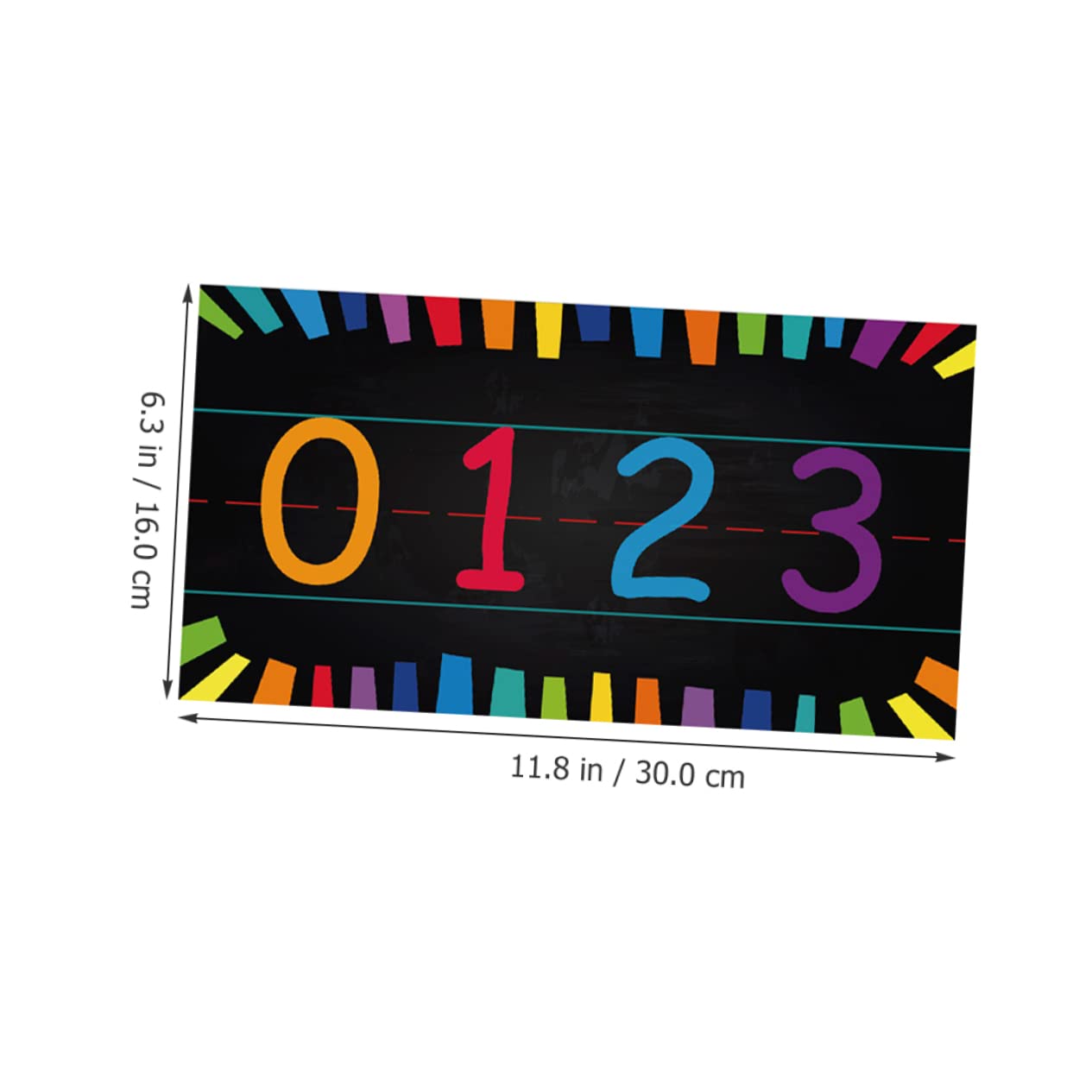 DOITOOL 4 Ensembles Affiche alphanumérique alphabet affiche des nombres d'apprentissage poster educatif lettre decorative stickers enfant approvisionnement des enfants accessoire