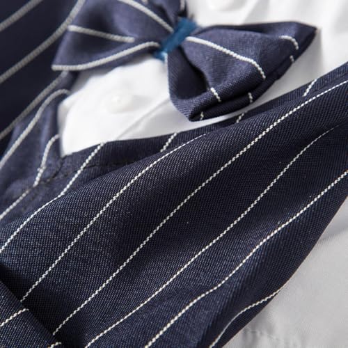Ropa para perro traje formal azul marino XXL miniatura 3