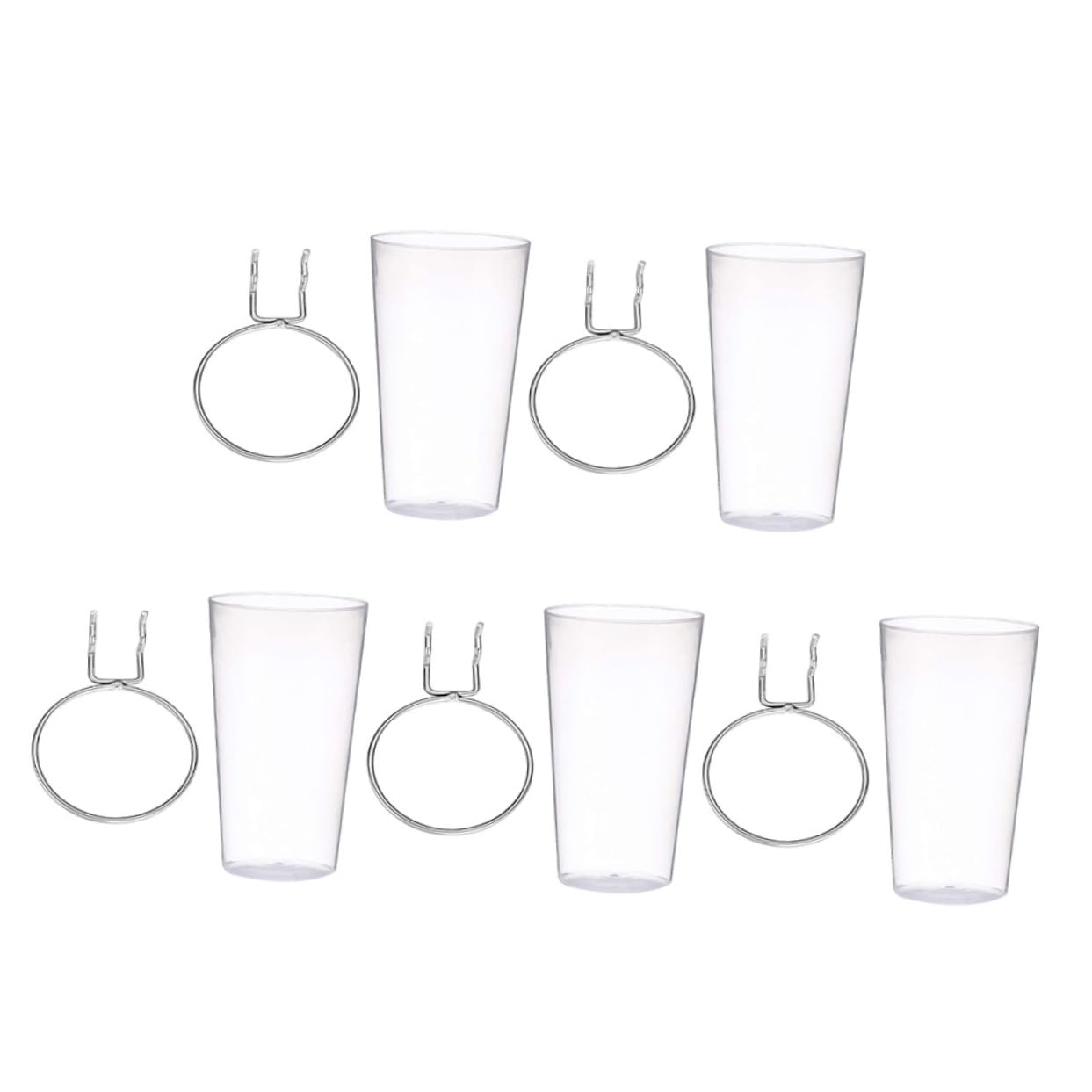 Garneck Round Hook Cup Holder Kit Sets Pegboard Cups Hooks Easy Organization for Tools Hardware Craft