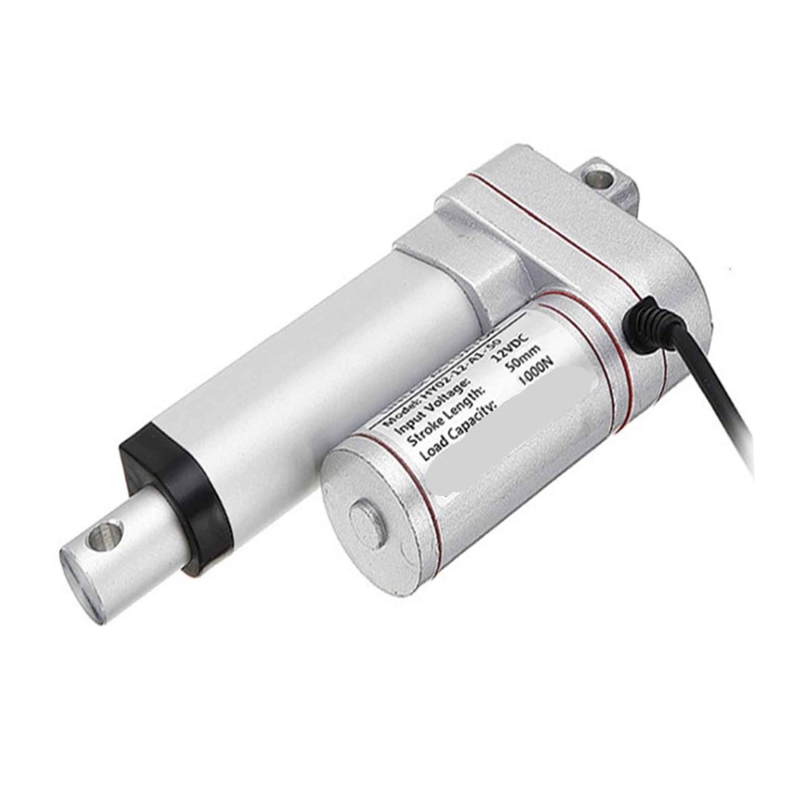 Elektryczny siłownik liniowy z silnikiem o skoku 50 mm, teleskopowy elektryczny mini siłownik liniowy 12 V 24 V (500 N 20 mm per second, 24 V Stroke 50 mm)
