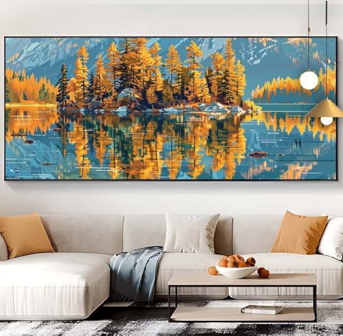Painting Diamant forêt d'automne comme cadeau femme idéal en kit broderie complet