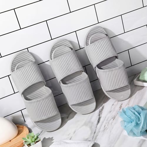 Image of Shyyween 6 Pack Non Slip Shower Slides Lightweight Bath Slippers for Women & Men Pool Sandals for Home Hotel Gym Spa Pool