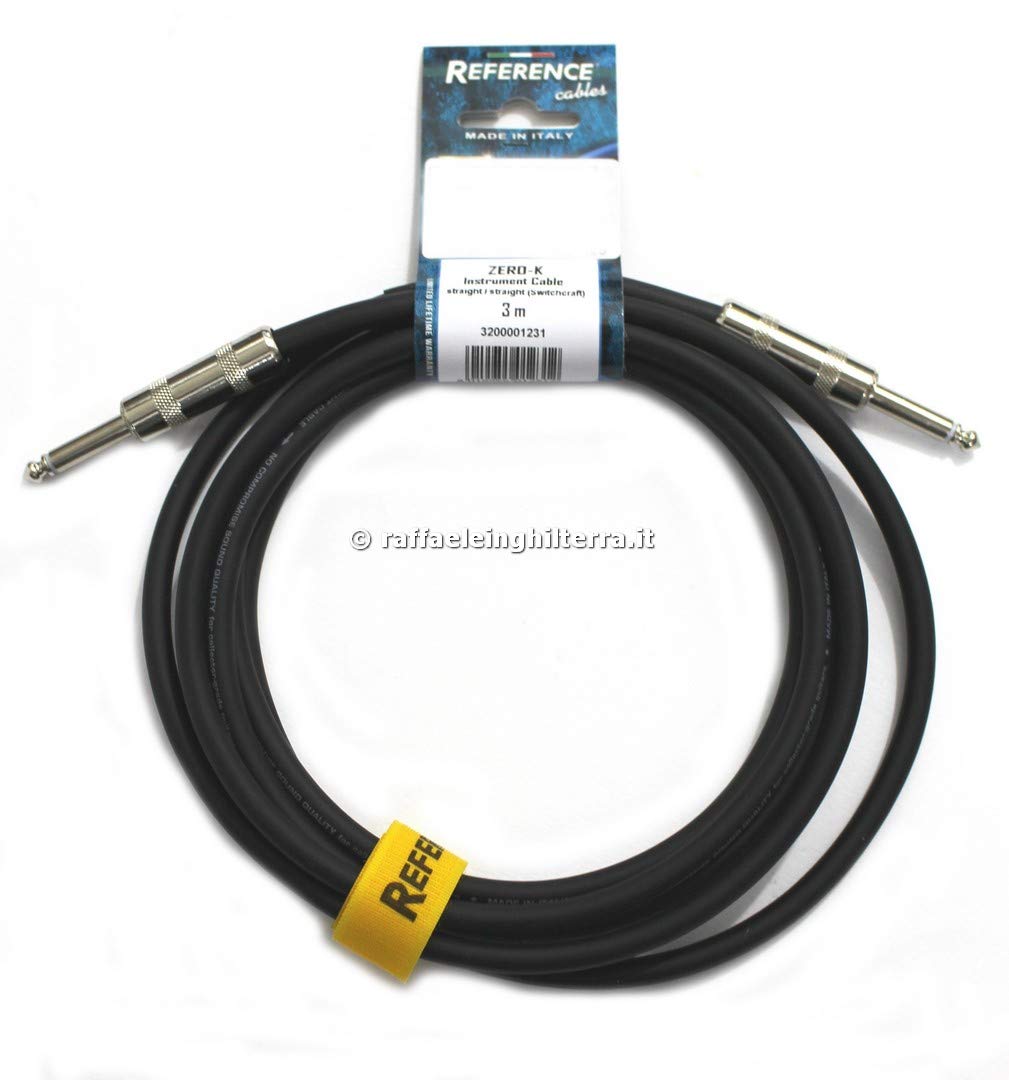 Reference cavo audio ZERO-K-JJ-3-SW metri 3 jack mono maschio 6,3 mm jack mono maschio 6,3 mm