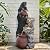 Ultym 37.5" H Resin Playful Twin Bear Fountain Outdoor, Whimsical Multi-Tiered Stone Vessel Water Feature Outdoor with Lights, Soothing Cascading Waterfall for Patio, Backyard, Garden or Porch