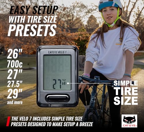CATEYE Velo 7 Wired Bike Computer