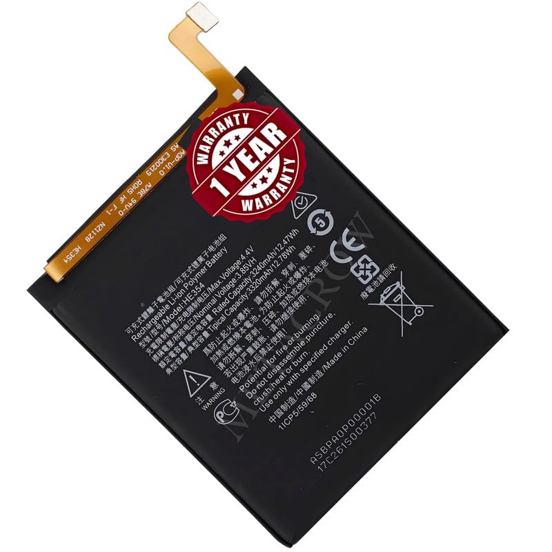 Image of Original HE354 Battery Compatible for Nokia 9 PureView (TA-1082, TA-1087, TA-1094) - (3320mAh) - 1 Year Warranty JK1