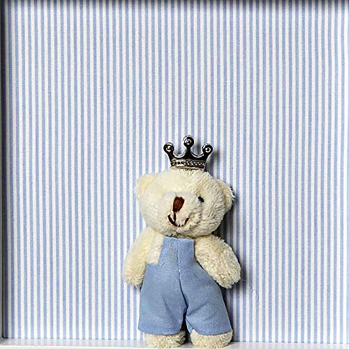 Quadro Príncipe Urso Mini, Quarto Bebê Infantil Menino, Potinho de Mel, Azul