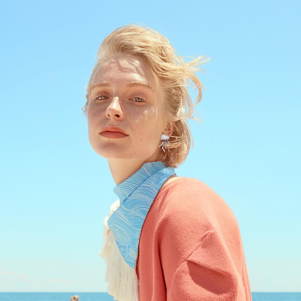 Jellyfish Pendant Necklace Stainless SteelUnique Ocean-Inspired Jewelry for Beach Lovers - Image 3