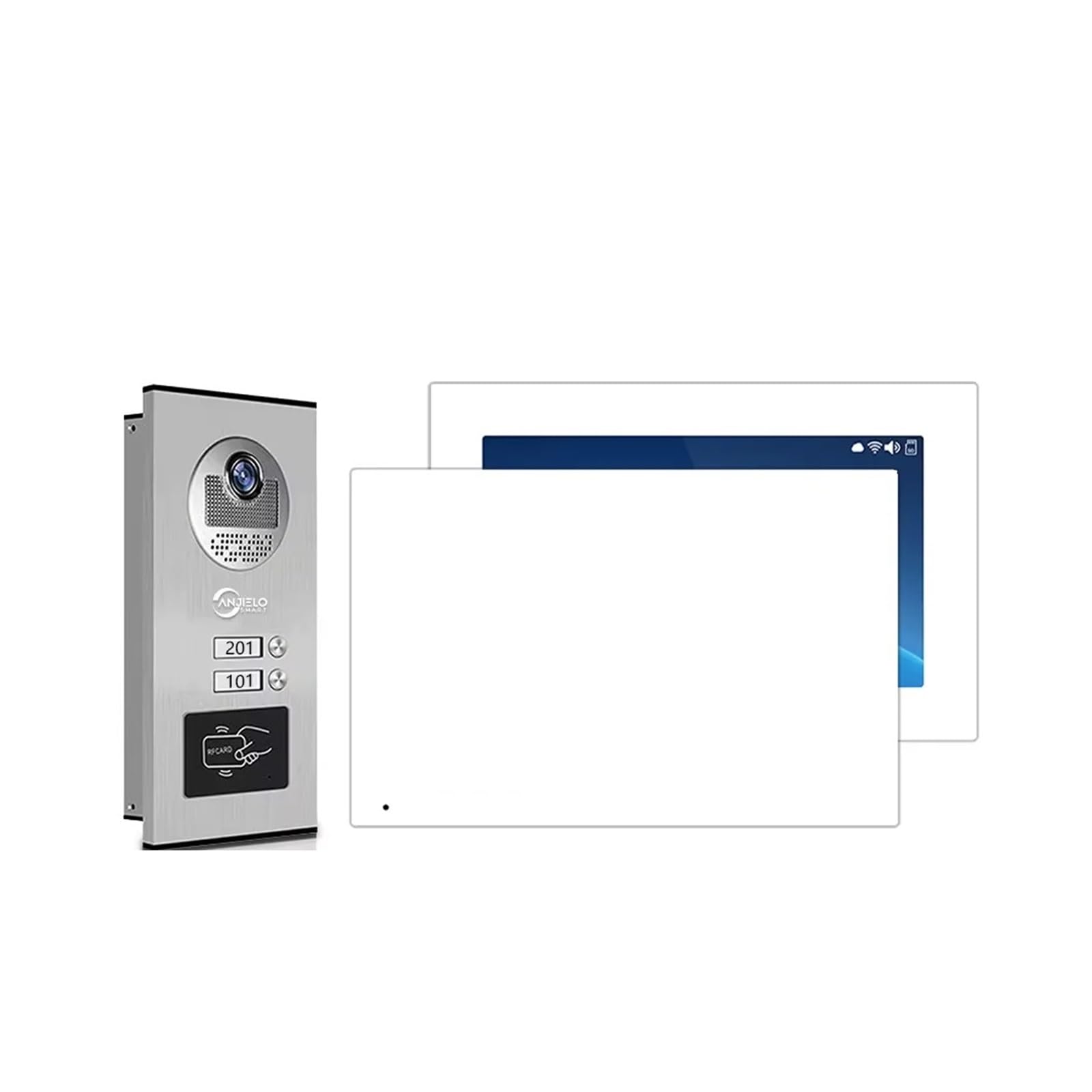 7 "1080P Tuya WiFi Video intercomunicador multiunidad teléfono(2 Units W)