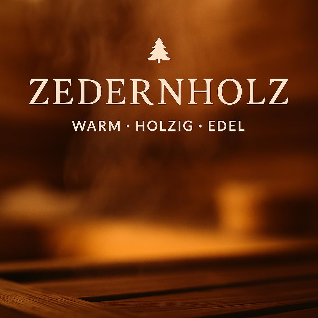 Dufte Momente Saunaaufguss-Konzentrat Zedernholz – 3 Liter – warm & holzig – konzentriert & ergiebig – zertifizierte Profi-Qualität – vegan & Made in Germany
