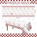 Fanfanwin 4 Pcs Ciao Baby Bambino Baby Shower Decorations Tablecloth 108 x 54 Inch Disposable Tablecloths Italian Pizza Red and White Checkered Design for Gender Reveal Newborn Mommy Party Supply