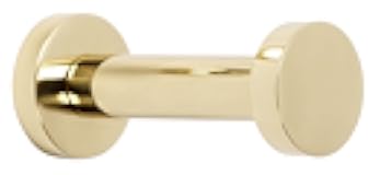 Alno A8981-PB Euro Modern Robe Hooks, Polished Brass