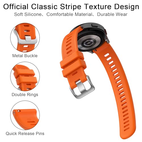 Image of Tobfit Straps Compatible with Garmin Vivoactive 5 /3,Venu Sq /Venu Watch Band for Women Men, 20mm Soft Silicone Sport Strap for Garmin Vivoactive 3 /5, Vivomove HR, Forerunner 245 /645 Music