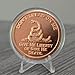 Don't Tread On Me Give Me Liberty Or Give Me Death Gadsden Snake 1 oz Pure .999 Copper Round Collectible Challenge Coin in Capsule