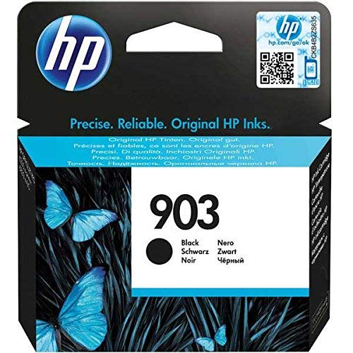 HP T6L99AE 903 Cartucho de Tinta Original, 1 unidad, negro