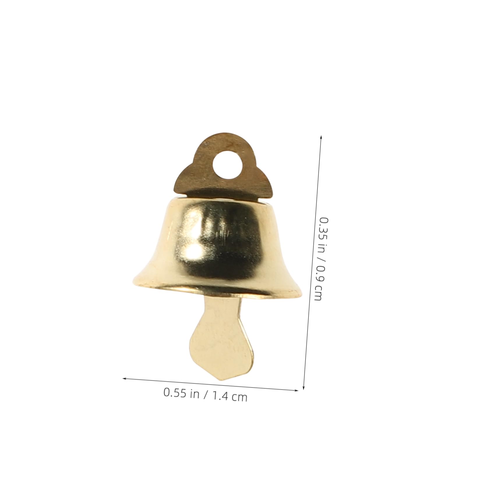 GLEAVI 120piezas Campanas Navideñas Doradas De Colgante De Bricolaje para Árboles De Navidad