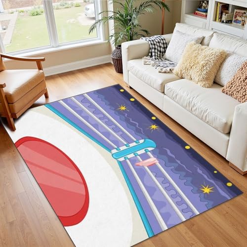 4x5 Boho Rug Rugs for Living Room Rugs for Entryway Boxing Ring Cartoon Bedroom Rug Door Mat Nursery Room Decor Rainbow Carpet