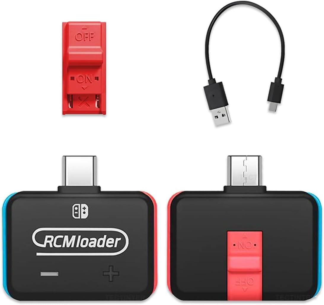RCM Loader, Payloads Injector Tool Sets, RCM Jig Boot into CFW for SW, Built-in ReiNX, SX and Hekate Including Injector, Jig, Mini USB Cable