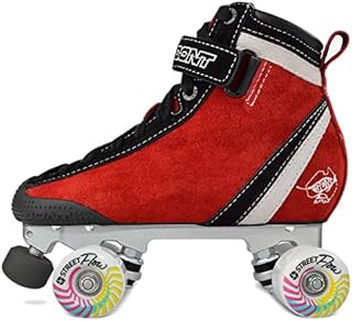 Bont Parkstar Siren Red Suede Roller Skates for Park Ramps Bowls Street for Men - Women - Boys - Girls rollerskates for Outdoor and Indoor Skating (Bont 6)