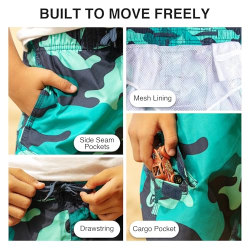 Image of Kanu Surf Boys' Avalon Quick Dry UPF 50+ Beach Swim Trunk
