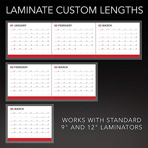 Gbc Select-A-Size Thermal Lamination Film, Laminating Roll For 9" & 12" Pouch Laminators, Customized Sheet Size, 100 Foot Roll, 3 Mil, Glossy Finish, Trimmer Included (39069), Clear #TOP4