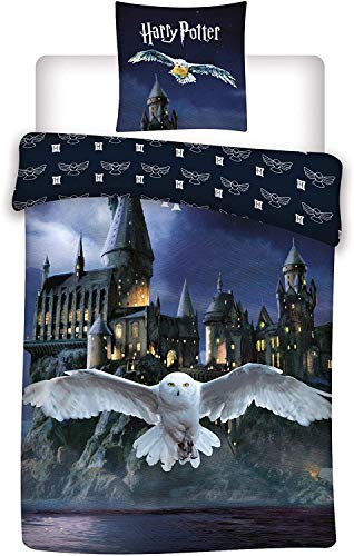 Bettwäsche-Set Harry Potter, Bettbezug 140 x 200 cm Kissenbezug, Hogwarts...