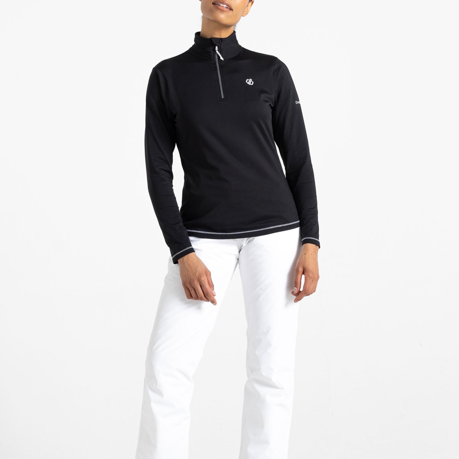 Dare 2b Lowline II sous-Couche Technique Légère avec Propriété de Séchage Rapide et 1/2 Zip D'ouverture Stretch Midlayer Femme
