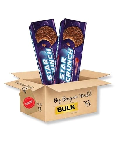 Big Bargain World Gift Box Pack Starcrunch Snack Cake Cookie Box Pack Treat Snack Chocolate Cookie Snacks, 2 Pack Box Ideal for any occasion Bonus Bookmark..