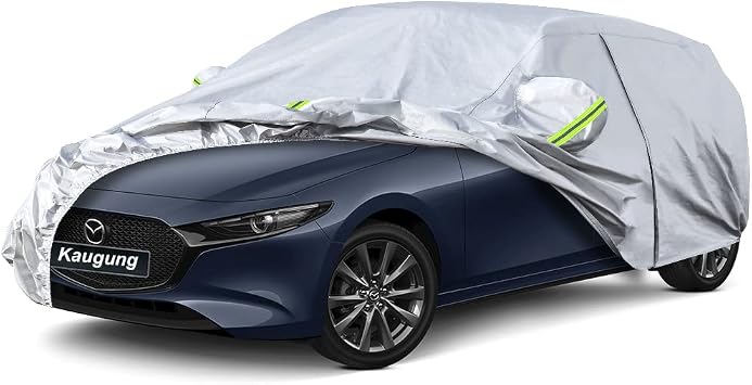 Kaugung Waterproof Car Cover Custom Fit Mazda 3 Hatchback 2003-2026
