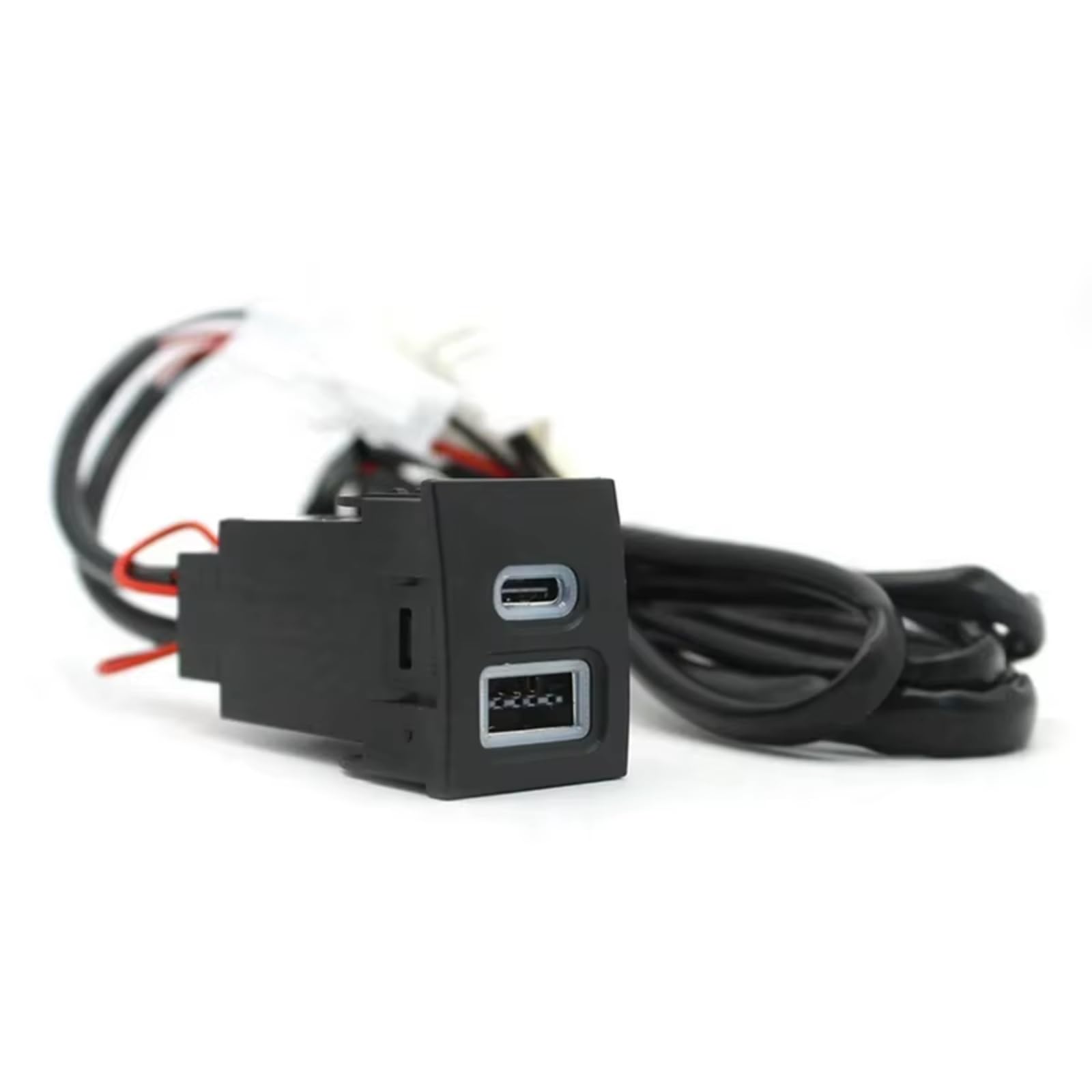 Presa USB Console Compatibile Con Per Polo 2004-2011 12V 24V Telefono Auto Presa Ricarica Doppia QC3.0 Porta Di Ricarica PD Di Tipo C Porta USB