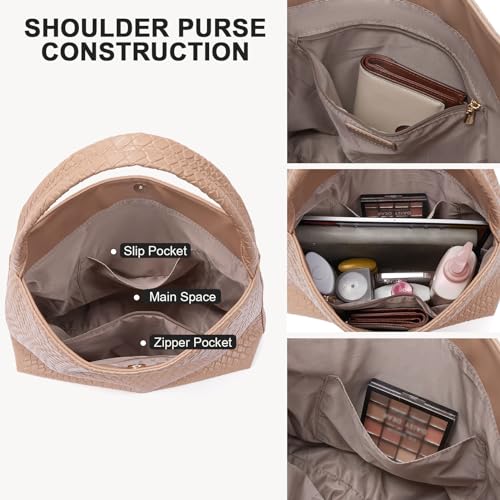 Image of BOSTANTEN Shoulder Bag for Women Trendy Summer Hobo Handbag Purse Top-handlde Tote Bag