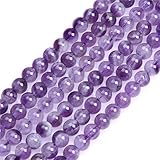 GEM-Inside 63pcs 6mm Mixed Color Amethyst Beads for Jewelry Making 15" Per Strand with Hole Natural