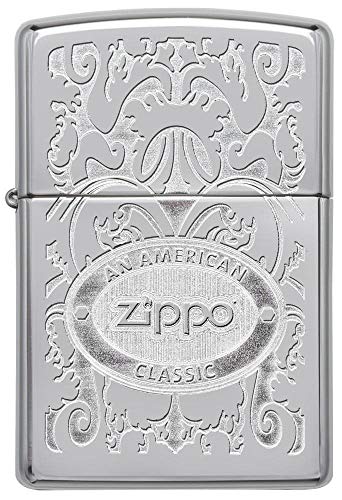 Zippo American Classic Crown Stamp briquet tempête essence chrome poli miroir