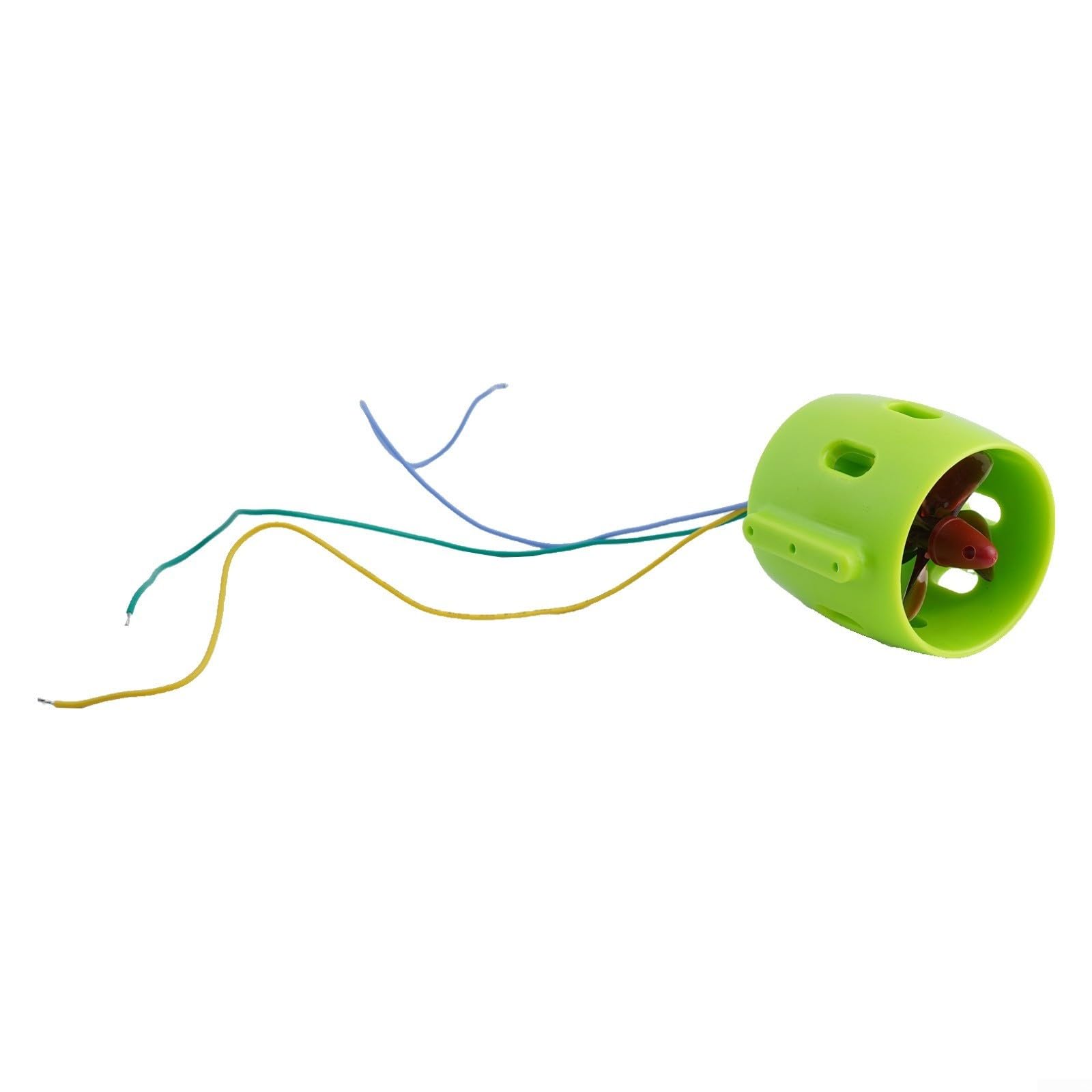 Impulsor subacuático sin escobillas para barcos y kayaks modelo RC rodamiento de acero inoxidable aleación de aluminio Shell verde 12-24V 30-200W (en sentido antihorario)