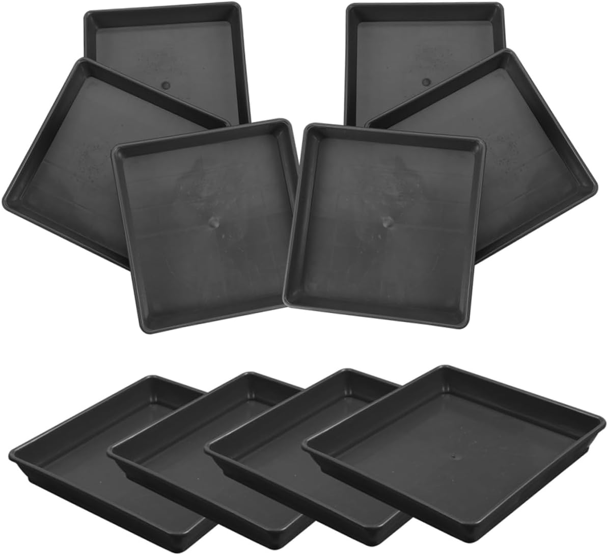 10pcs Saucer Trays Plastic Flower Pot Trays for Plants Easy to Move Prevent Spill