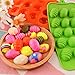 Easter Egg Silicone Mold for Chocolate 5 Packs Egg Shaped Mold Baking Pan for Easter Party Hot Chocolate Bombs Fondant Candy Jelly Dome Mousse Cake Topper Making