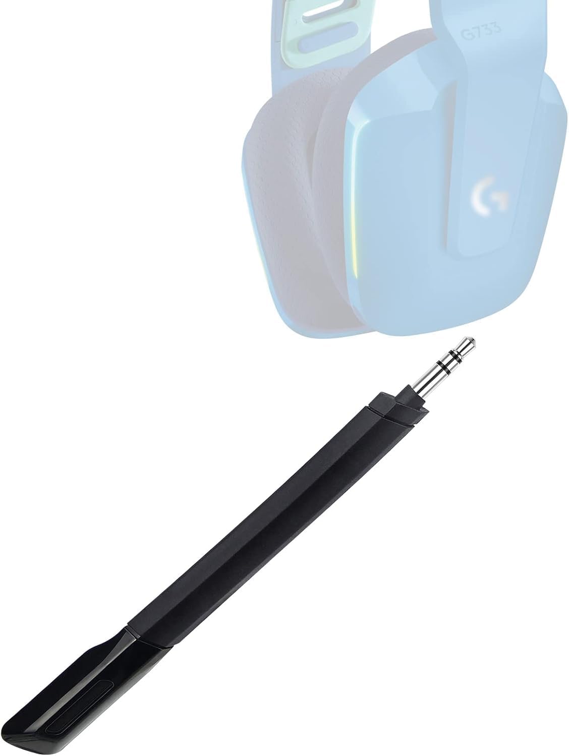 G733 Mic Replacement for Logitech G733 Lightspeed Wireless Gaming Headset, 3.5mm Detachable Noise Cancelling Microphone for PC, Xbox One, PS4, PS5