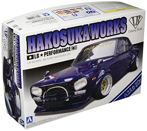 Aoshima LB Works Hakosuka 2Dr Modelo Escala 1:24 miniatura 1