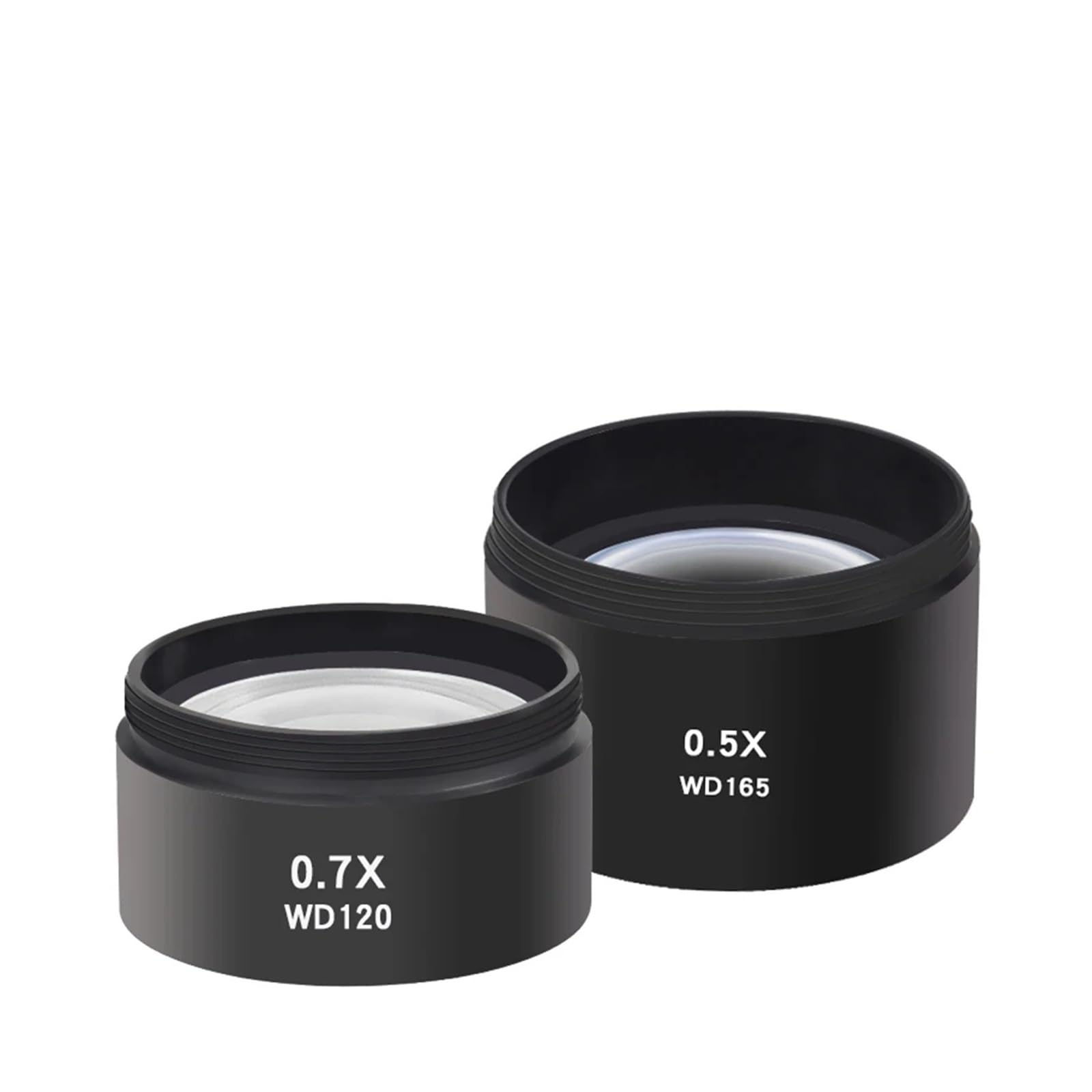 WD165 0.5X WD120 0.7X Trinocular Microscope Objective Lens Zoom Stereo Microscopio Camera Auxiliary Objective Lens(0.5X)