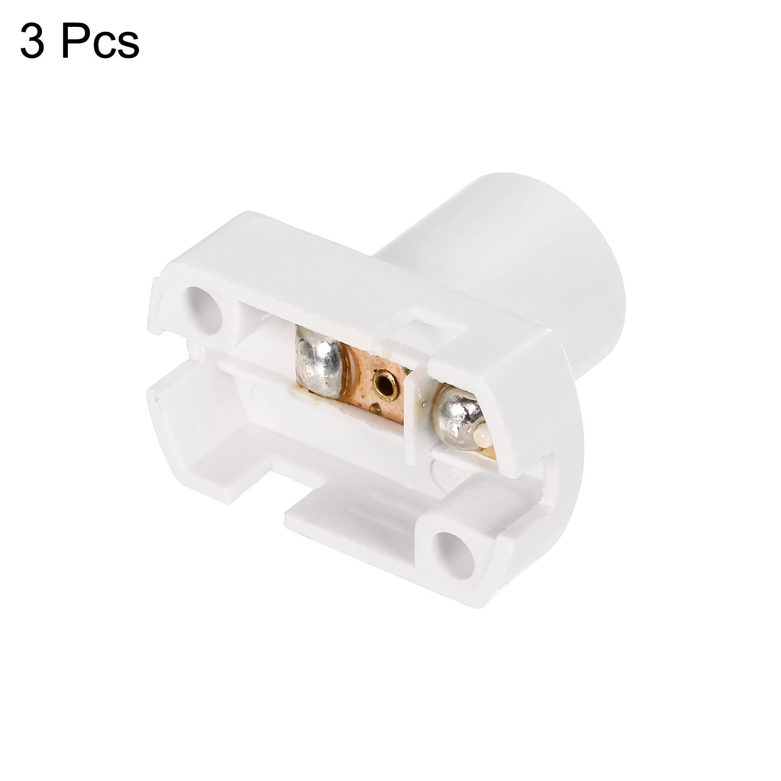 PATIKIL Portalampada E12 Con Cavo 30cm - Supporto A Vite Per Lampadine A Candela, Ideale Per Luci Notturne E Lampadari, Bianco (4 Pezzi)
