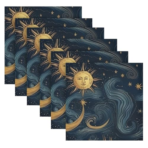 Set de 6 Servilletas de Tela Cuadradas 50.5x50.5 cm miniatura 6