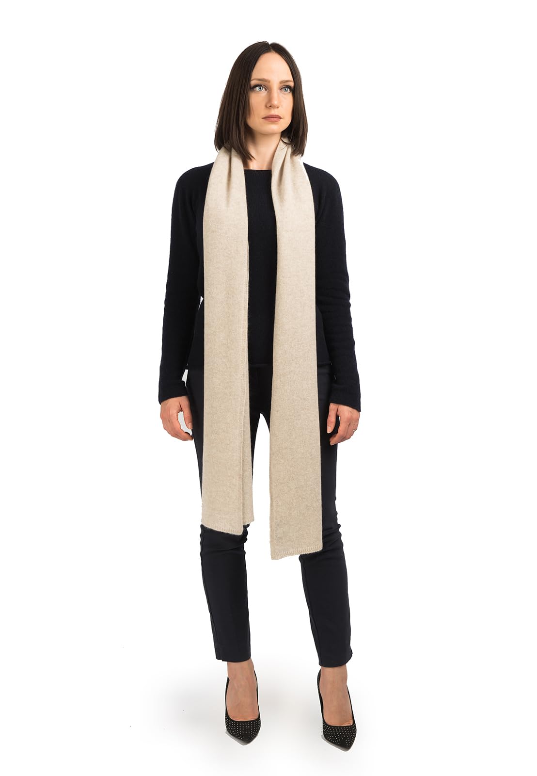 DALLE PIANE CASHMERE Sciarpa Donna 100% Cashmere | Sciarpa versatile in ogni stagione, elegante idea regalo per lei e per lui, autentico lusso italiano Made in Italy