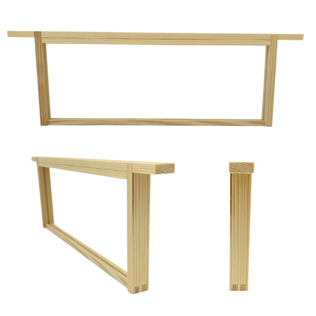 Ltd - 10 x SN1 Super Frames for British National Hives - Flat Packed - BeeHive Frames with straight Side Bars - With Nails