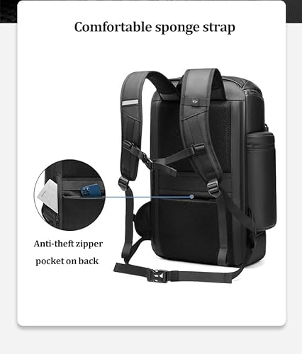 Men large capacity travel backpack ,50L waterproof hiking trekking Backpack With separate shoe bag ,17 inch Business Laptop Backpack